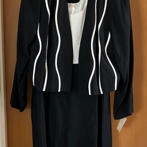 Black/white dress with jacket